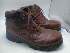Timberland Boots Men Sz 10.5W Waterproof Leather Brown Insoles